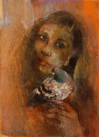 Jamal, 12 X 18, Oil on Canvas, Figurative Painting, AC-JML-005